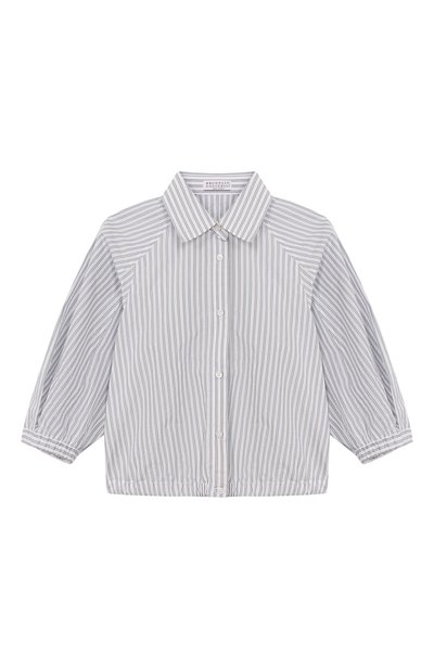 Хлопковая рубашка BRUNELLO CUCINELLI, арт. BL110C863C