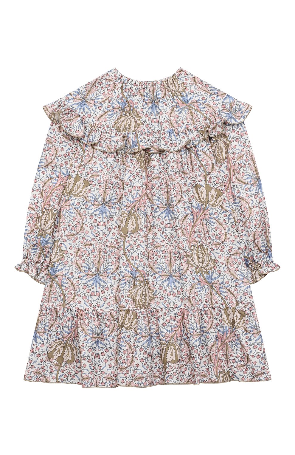 Платье из вискозы IL GUFO разноцветного цвета по цене 21100 руб., арт. A23VL556R4004/5A-8A, фото 2 Платье из вискозы IL GUFO, арт. A23VL556R4004/5A-8A, фото 2