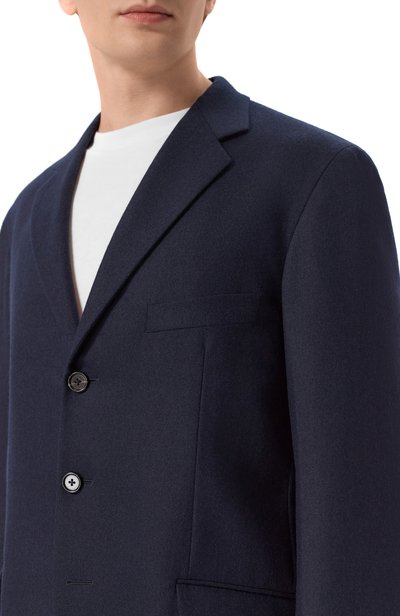 Шерстяной пиджак JIL SANDER темно-синего цвета по цене 456000 руб., арт. J22BN0291/J40333, фото 5 Шерстяной пиджак JIL SANDER, арт. J22BN0291/J40333, фото 5
