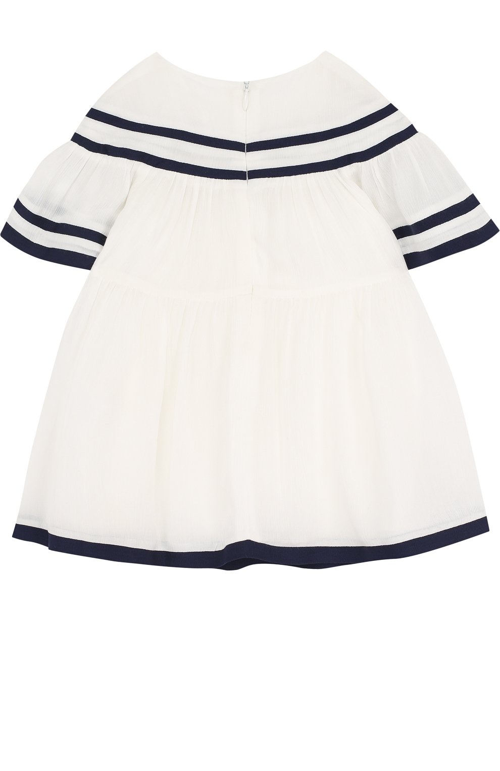 Платье свободного кроя с контрастной отделкой CHLOÉ, арт. C02175/3M-18M, фото 2