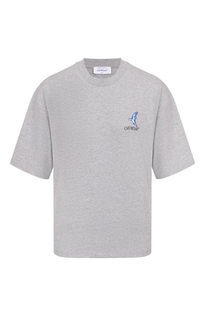 Женская хлопковая футболка OFF-WHITE, арт. 0WAA124S25JER0030510