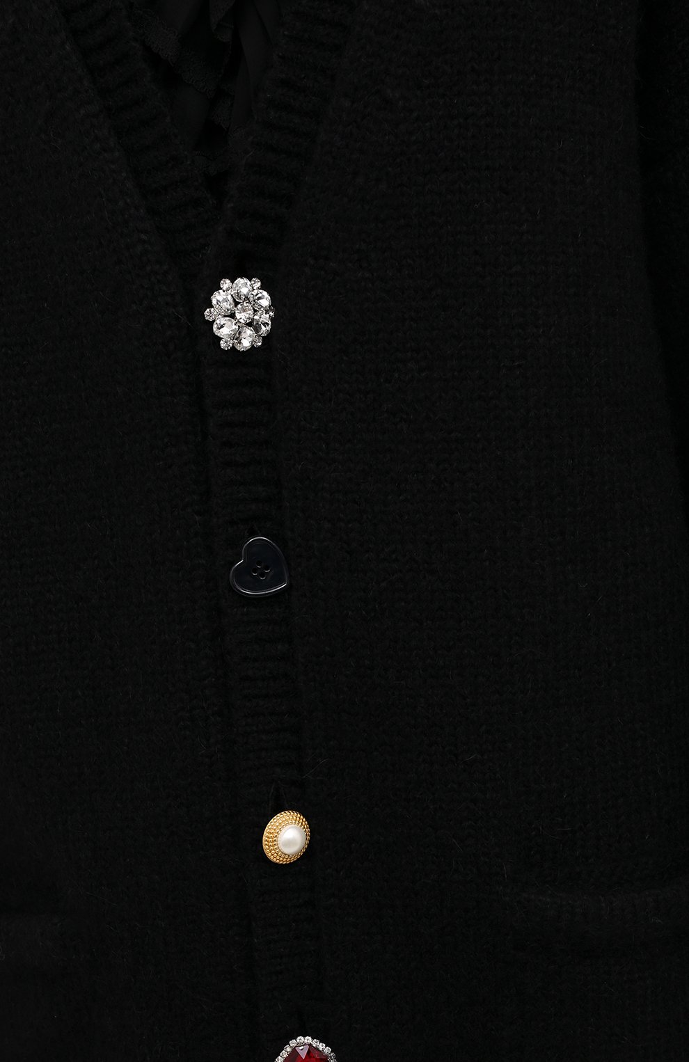 Шерстяной кардиган VETEMENTS черного цвета по цене 99850 руб., арт. WE51KN500B 1399/BLACK, фото 5 Шерстяной кардиган VETEMENTS, арт. WE51KN500B 1399/BLACK, фото 5
