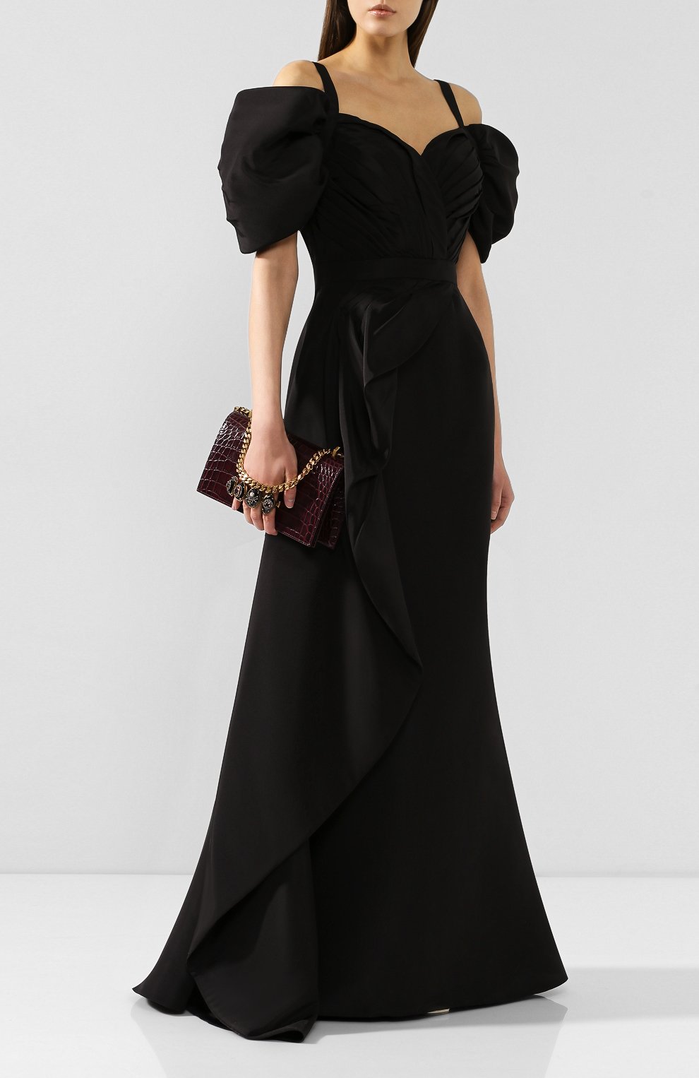 Шелковое платье ALEXANDER MCQUEEN, арт. 587278/QBAAR, фото 2