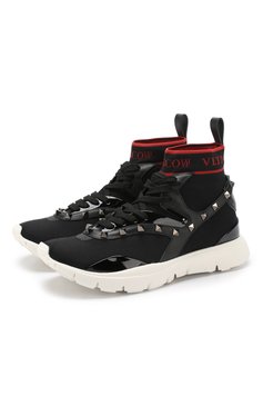 Текстильные кроссовки heroes her VALENTINO, арт. RW2S0G27/SKI, фото 1