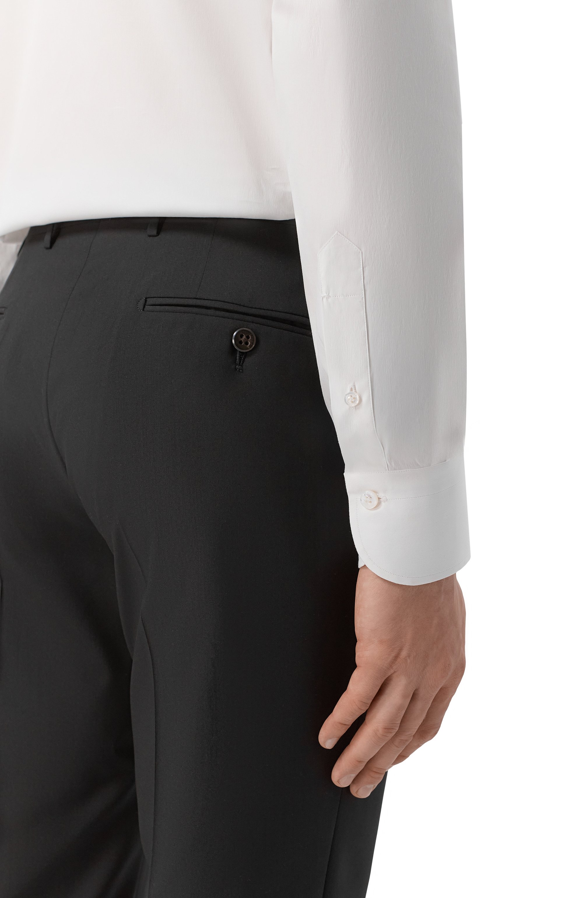 Хлопковая сорочка FINAMORE 1925 белого цвета по цене 46050 руб., арт. NAP0LI 1 EDUARD0 Z N/C0033, фото 5 Хлопковая сорочка FINAMORE 1925, арт. NAP0LI 1 EDUARD0 Z N/C0033, фото 5