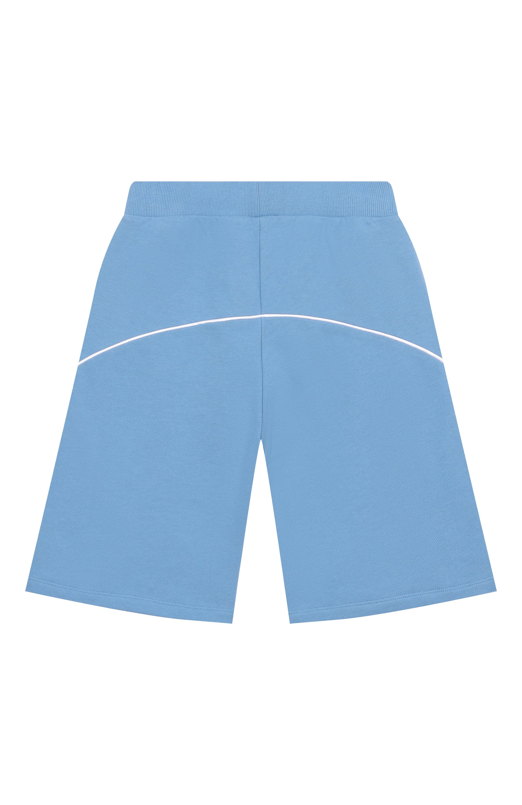 Хлопковые шорты BALMAIN голубого цвета по цене 24050 руб., арт. BY6Q19, фото 2 Хлопковые шорты BALMAIN, арт. BY6Q19, фото 2