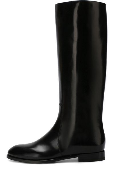 Кожаные сапоги на низком каблуке SANTONI, арт. WSRV56856BJ4CBGNN01, фото 3