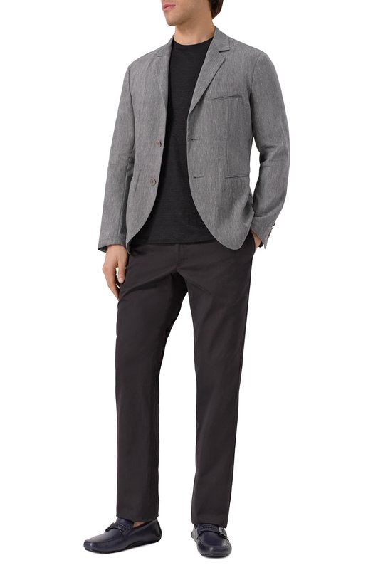 Кожаные мокасины Driver Ferragamo 774655 Синий  774655 Фото 2