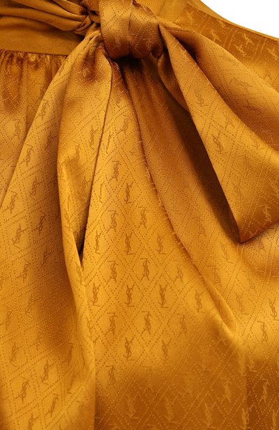 Шелковая блузка SAINT LAURENT, арт. 642360/Y8B58, фото 5