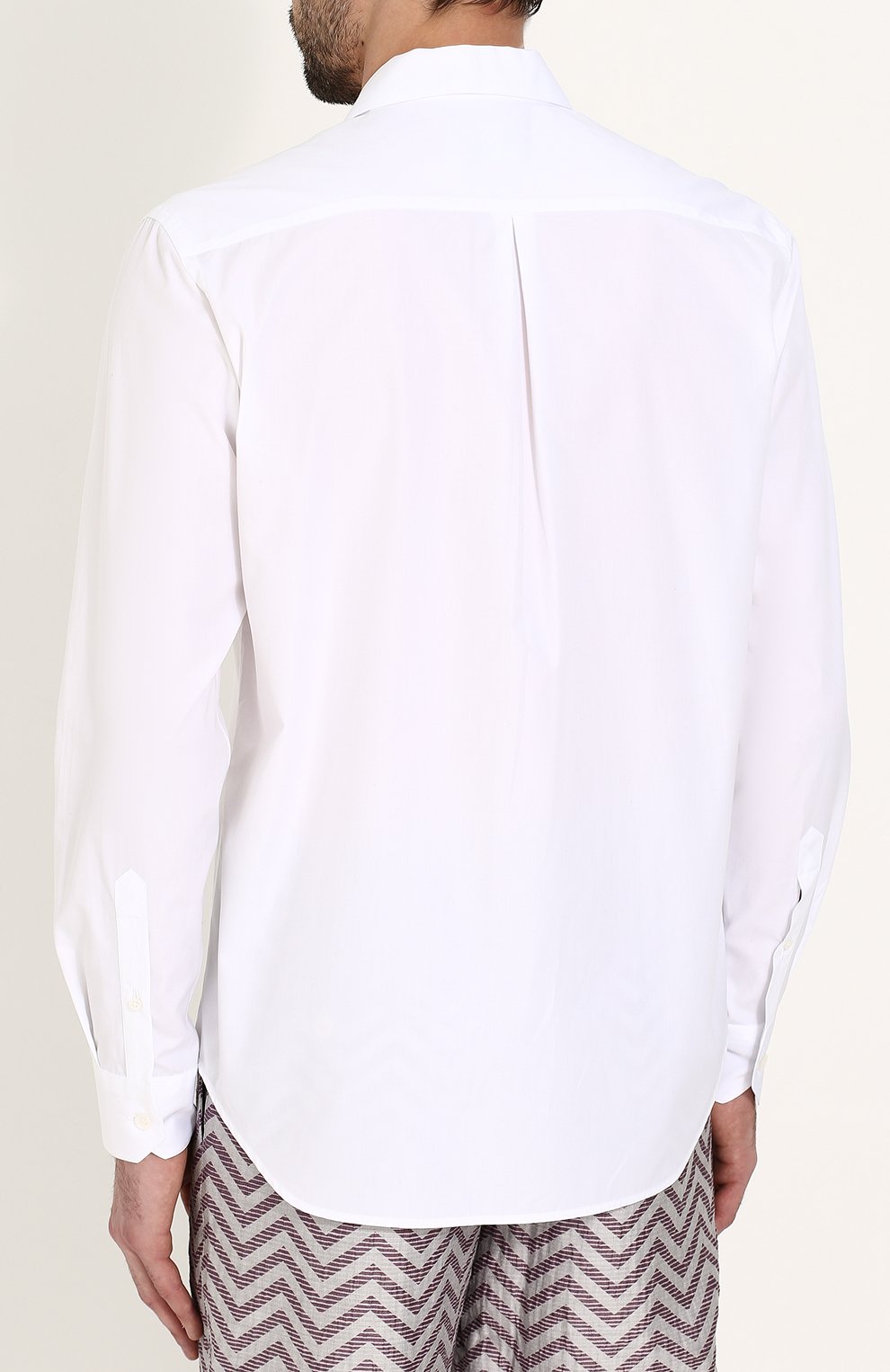 Хлопковая рубашка с отложным воротником GIORGIO ARMANI, арт. WSCVTT/WS27C, фото 4