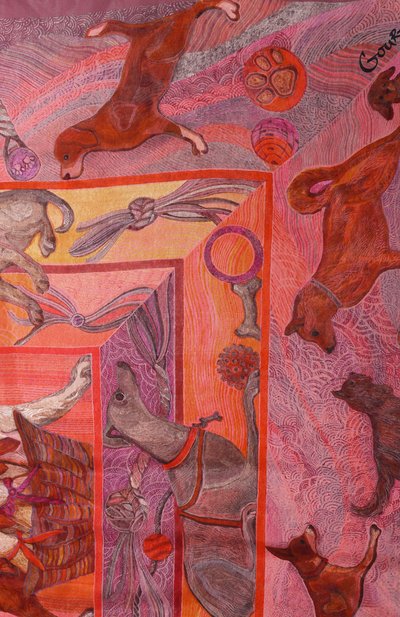 Шелковый платок собаки GOURJI, арт. T24DOG7R, фото 5