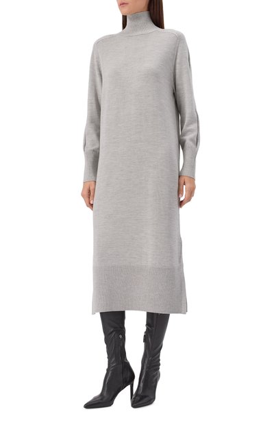 Платье BOSS ORANGE серого цвета по цене 24750 руб., арт. 50548961, фото 3 Платье BOSS ORANGE, арт. 50548961, фото 3