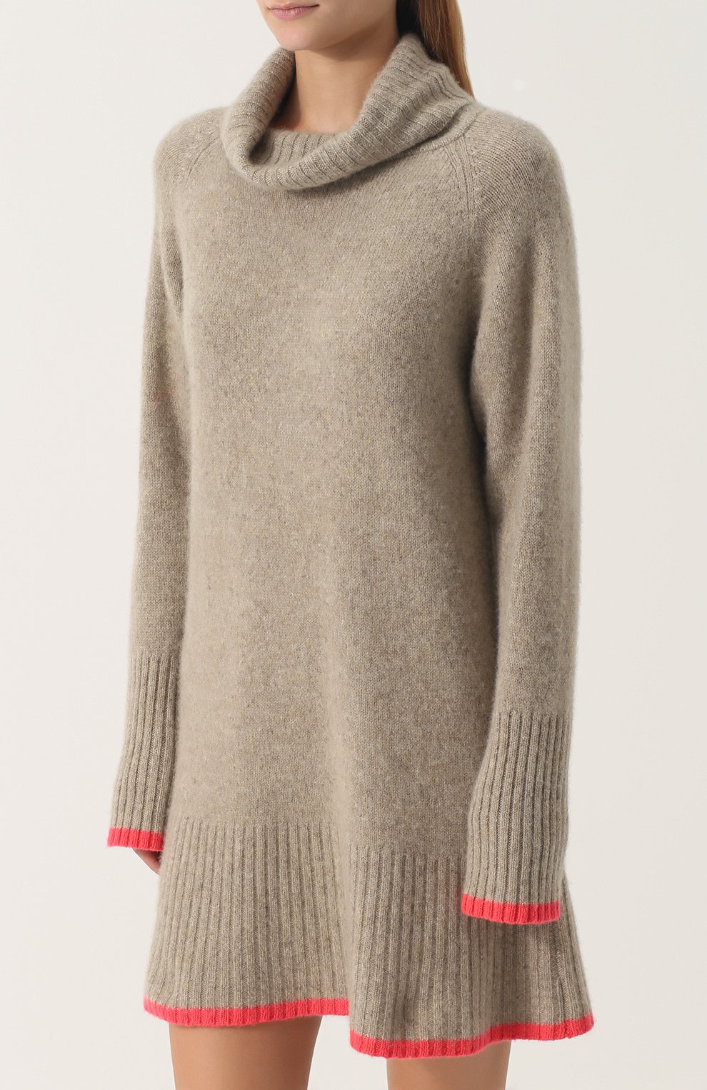 Кашемировое мини-платье с воротником-хомут THE ELDER STATESMAN, арт. TURDR, фото 3