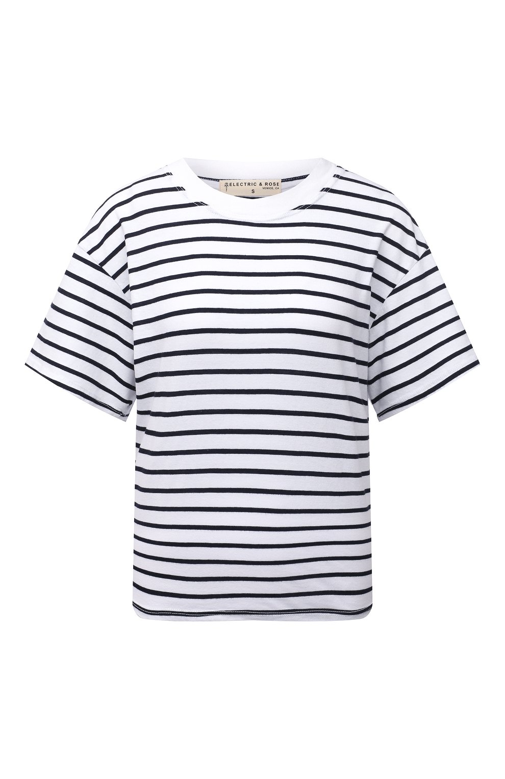 Хлопковая футболка ELECTRIC AND ROSE, арт. LFTP22-STRIPE, фото 1