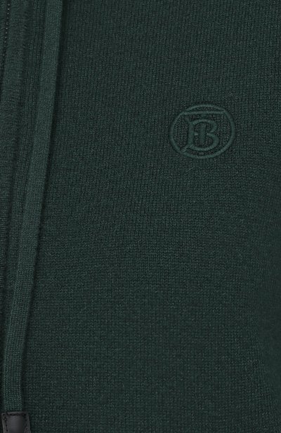 Кашемировый кардиган BURBERRY зеленого цвета по цене 141000 руб., арт. 8037209, фото 5 Кашемировый кардиган BURBERRY, арт. 8037209, фото 5