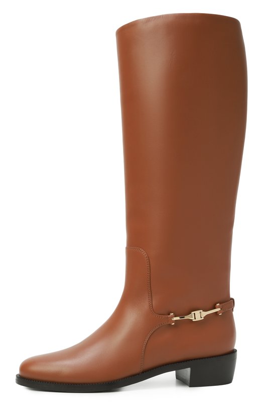 Кожаные сапоги Ferragamo 01K226/784902 Коричневый  01K226/784902 Фото 4