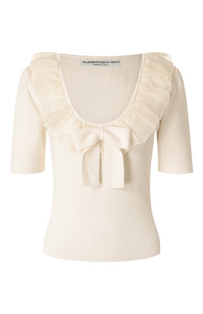 Женский пуловер из шерсти и кашемира ALESSANDRA RICH, арт. FABX4045-K4514