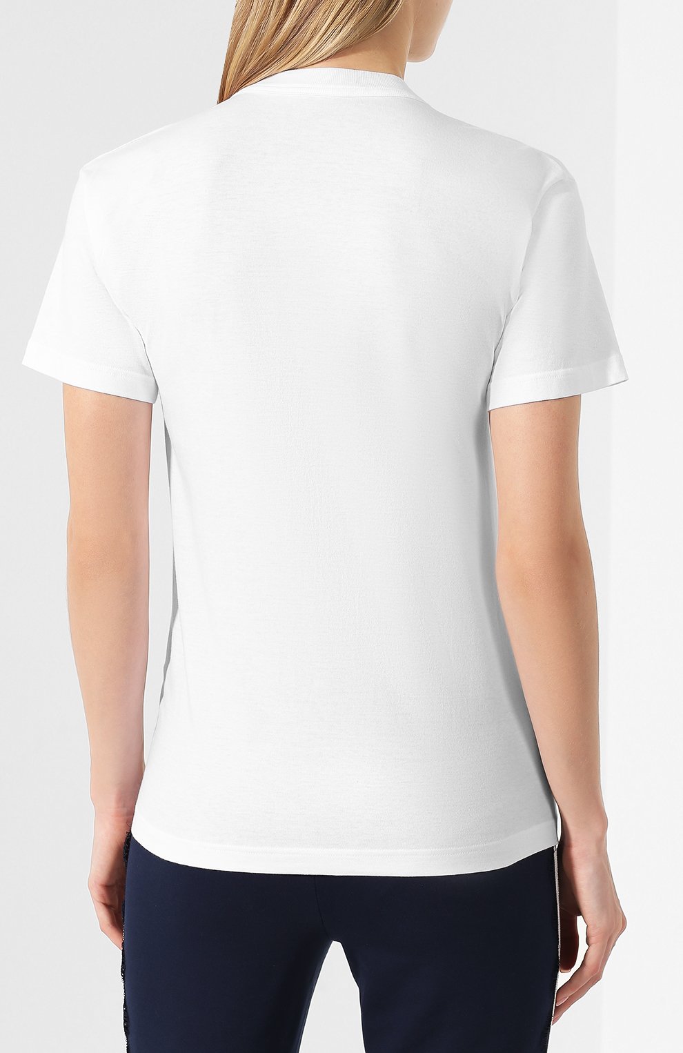 Хлопковая футболка ERMANNO ERMANNO SCERVINO, арт. 44 T TS26 JC0, фото 4