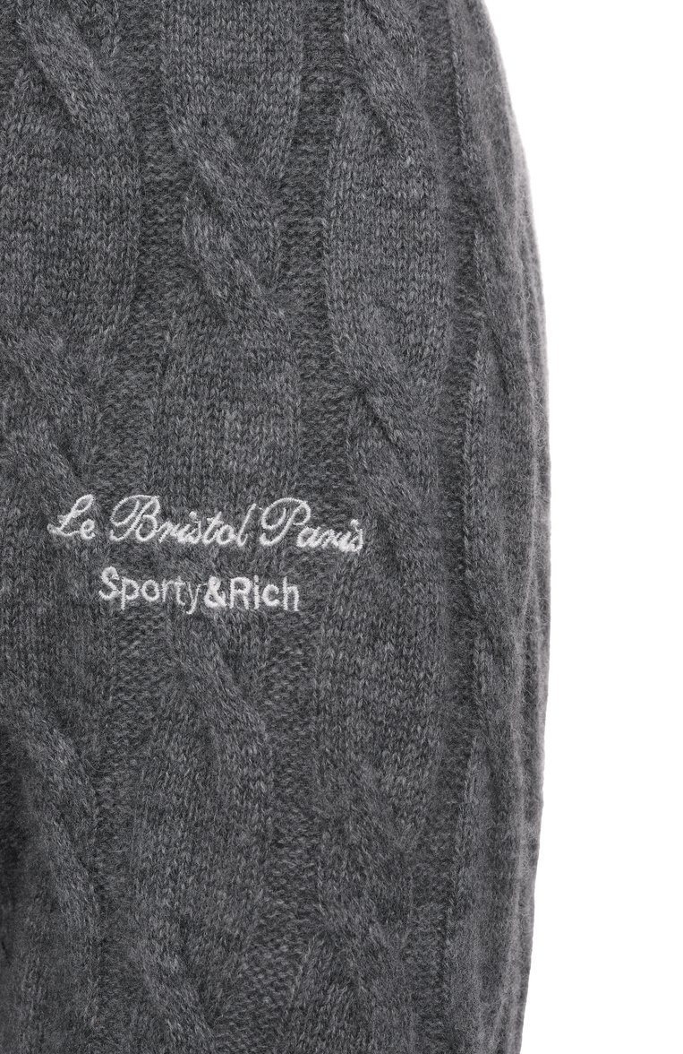 Брюки из кашемира и шерсти sporty & rich x le bristol paris SPORTY AND RICH, арт. PA041517619GY03, фото 6