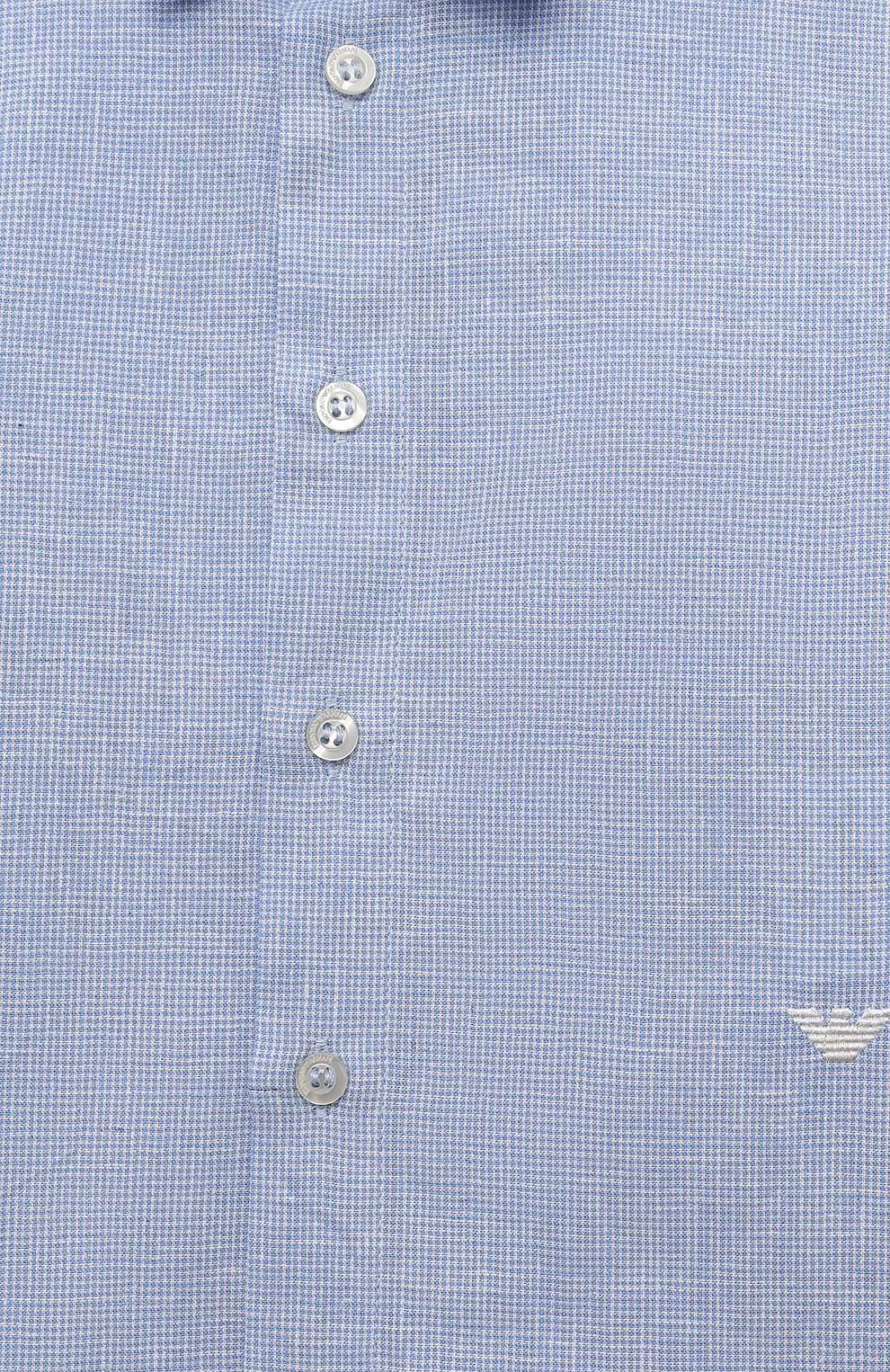 Рубашка из хлопка и льна EMPORIO ARMANI, арт. 3D4CJD/4N8JZ, фото 3