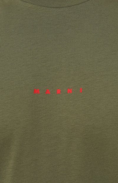 Хлопковая футболка MARNI, арт. HUMU0223P1/USCS87, фото 5