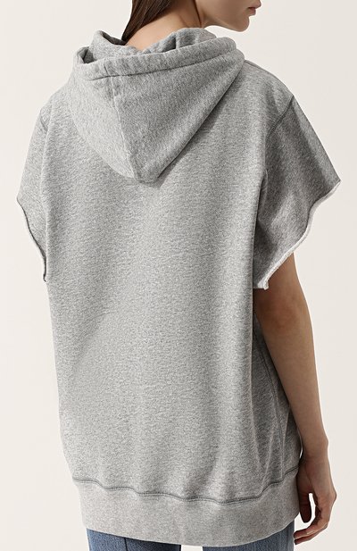 Хлопковый топ свободного кроя с капюшоном ISABEL MARANT ETOILE, арт. SW0044-18P037E/MILESY, фото 4