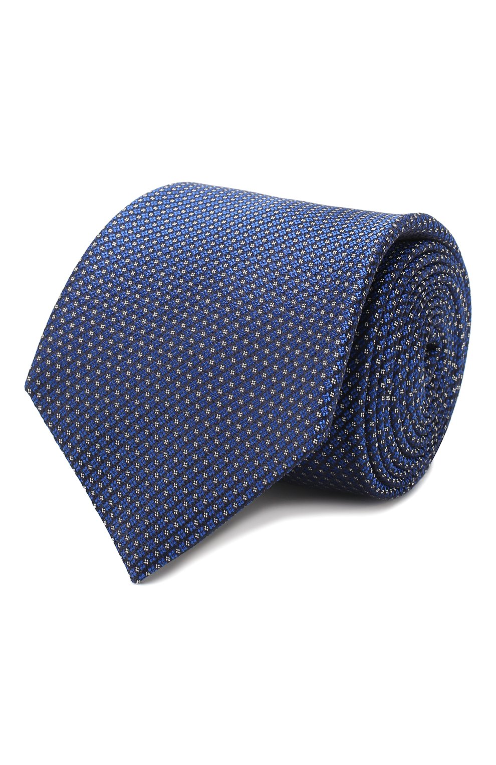 Шелковый галстук CANALI синего цвета по цене 10600 руб., арт. 18/HJ02620, фото 1 Шелковый галстук CANALI, арт. 18/HJ02620, фото 1