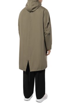 Мужская парка A.P.C. хаки цвета, арт. PSAII-M30192 | Фото 4 (Материал внешний: Синтетический материал; Рукава: Длинные; Длина (верхняя одежда): До колена; Кросс-КТ: парка; Стили: Милитари)