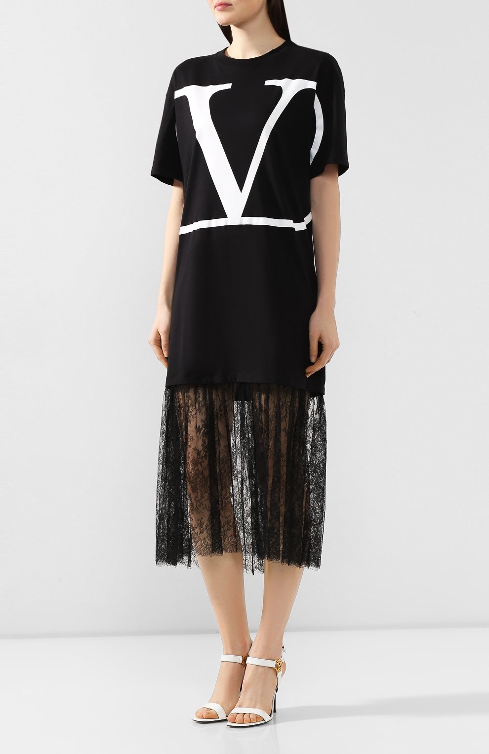 Хлопковое платье VALENTINO, арт. TB3MJ00Z589, фото 3