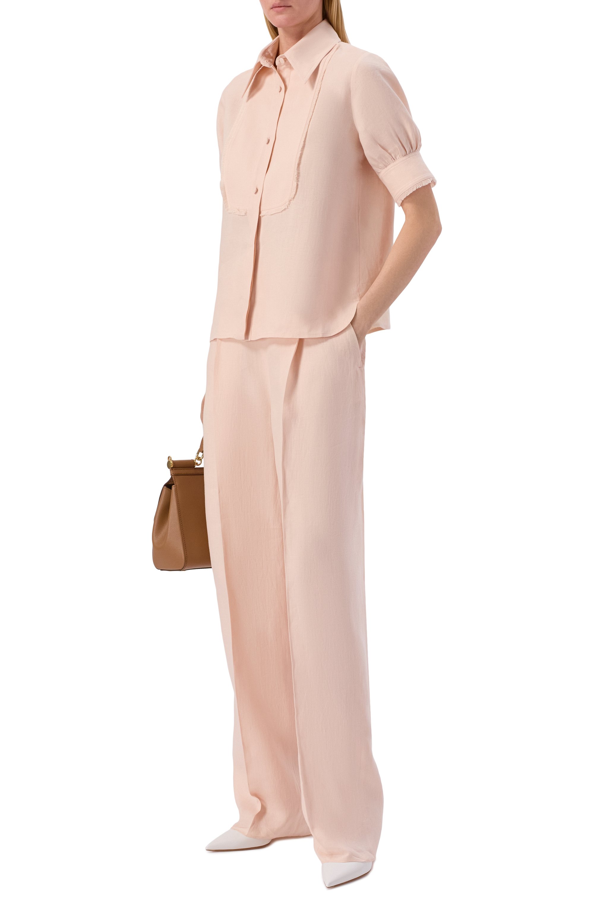 Льняные брюки AGNONA, арт. T71008E/U3049E, фото 2