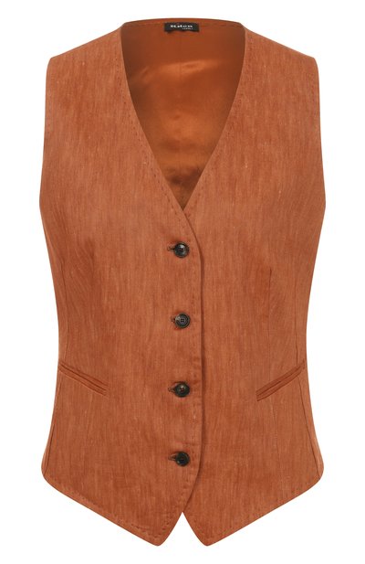 Женский жилет изо льна и шерсти KITON, арт. D47456K0919E03
