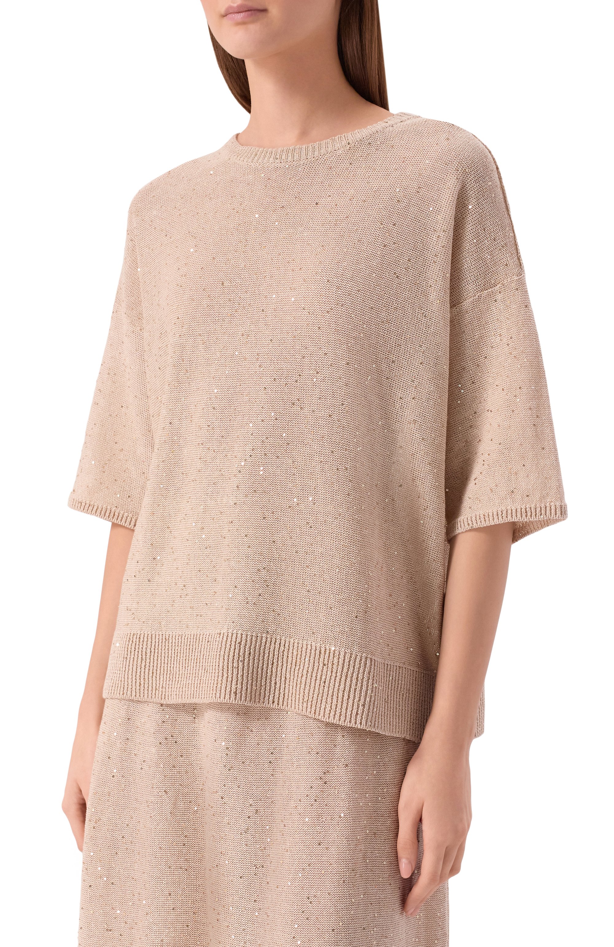 Пуловер изо льна и хлопка ANTONELLI FIRENZE, арт. 41798Q/01625, фото 3