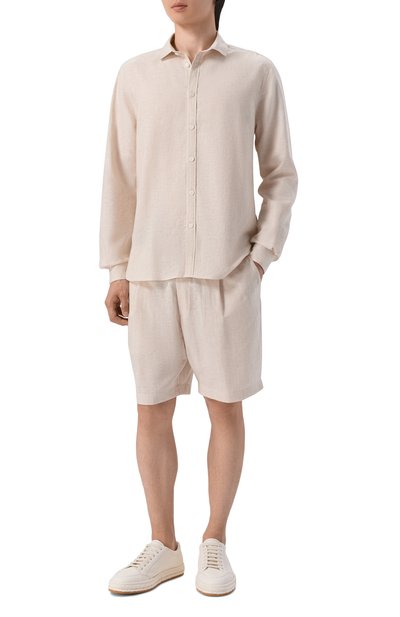 Рубашка из льна и хлопка ZIMMERLI, арт. 4697-23202, фото 2