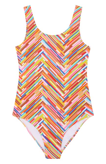 Детского слитный купальник MISSONI разноцветного цвета, арт. MWCA49/Z2891/6-10 | Фото 1 (Нос: Не проставлено; Материал сплава: Проставлено)