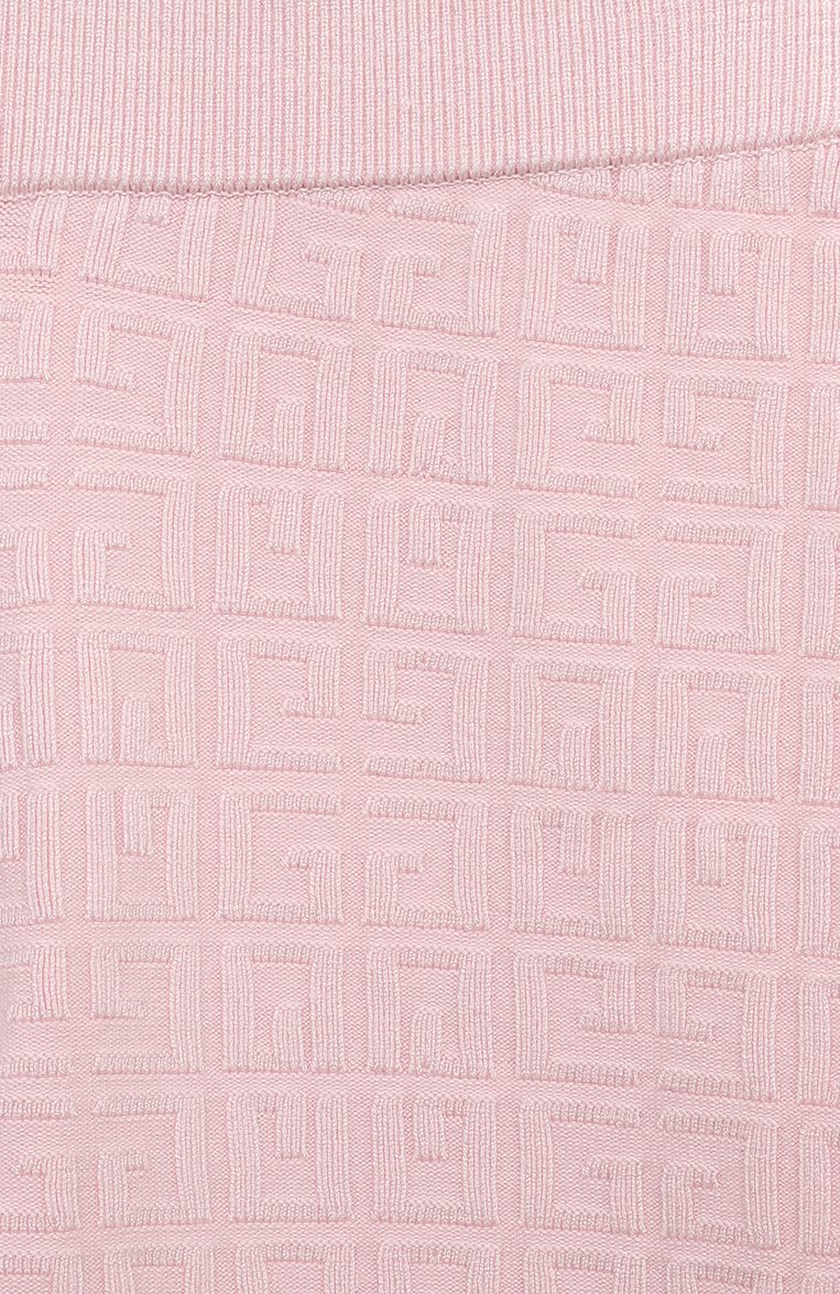 Детские легинсы из вискозы GIVENCHY светло-розового цвета, арт. H14213/4A-5A | Фото 3 (Нос: Не проставлено; Девочки Кросс-КТ: Леггинсы-одежда; Материал сплава: Проставлено; Материал внешний: Вискоза; Ростовка одежда: 3 года | 98 см, 4 года | 104 см)