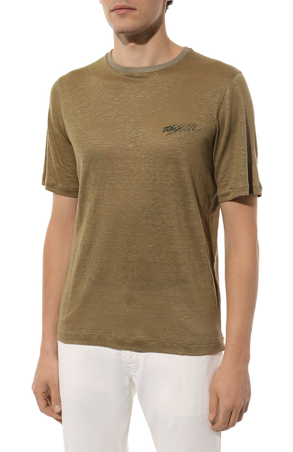 Льняная футболка ZILLI, арт. TSR02AM0800VZLF65M, фото 3