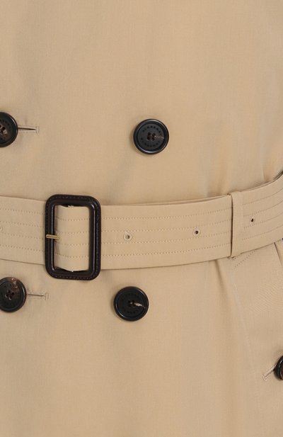 Хлопковый тренч с поясом и погонами BURBERRY, арт. 3983339, фото 5