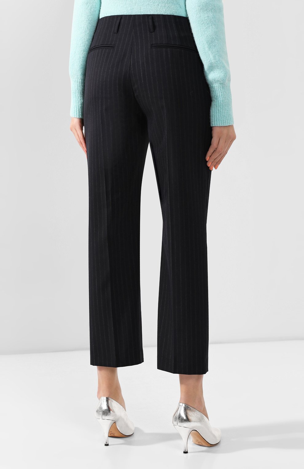 Брюки DRIES VAN NOTEN темно-синего цвета по цене 59950 руб., арт. 192-10909-8036, фото 4 Брюки DRIES VAN NOTEN, арт. 192-10909-8036, фото 4