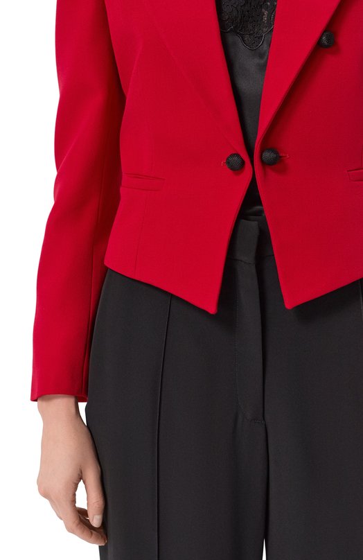 Шерстяной жакет Valentino 8B3CE585/97W Красный  8B3CE585/97W Фото 5