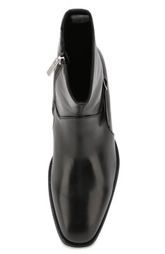 Мужские кожаные сапоги ALEXANDER MCQUEEN черного цвета, арт. 575446/WHW81 | Фото 5 (Подошва: Плоская; Мужское Кросс-КТ: Байкеры-обувь; Статус проверки: Проверена категория; Материал внутренний: Натуральная кожа; Материал утеплителя: Без утеплителя; Ювелирные украшения: Назначено; Материал внешний: Натуральная кожа)
