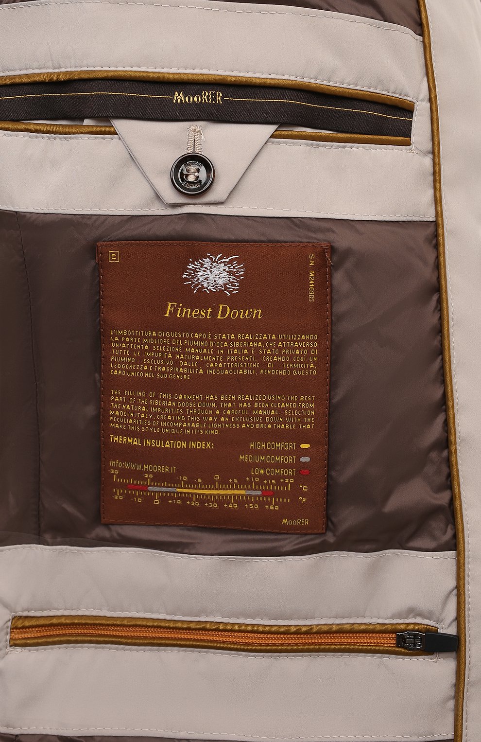 Пуховик saturno-stp с отделкой из овчины MOORER, арт. SATURN0/STP, фото 10