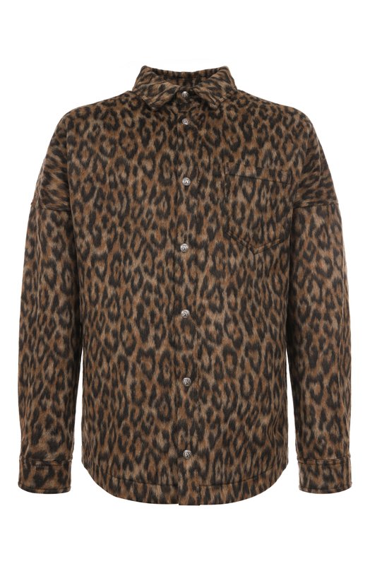 Куртка-рубашка Palm Angels PMES002F25FAB001 Леопардовый PMES002F25FAB001