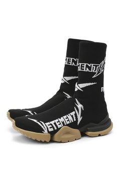 Мужские текстильные кроссовки vetements x reebok sock VETEMENTS черного цвета, арт. UE51SN600B 1385/M | Фото 1 (Материал внешний: Текстиль; Стили: Гранж; Материал сплава: Проставлено; Материал утеплителя: Без утеплителя; Материал внутренний: Текстиль; Подошва: Массивная; Драгоценные камни: Проставлено)