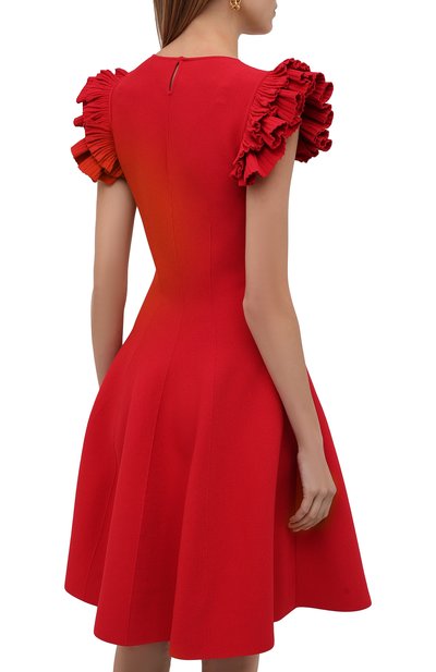 Платье из вискозы ALEXANDER MCQUEEN, арт. 667827/Q1AVM, фото 4
