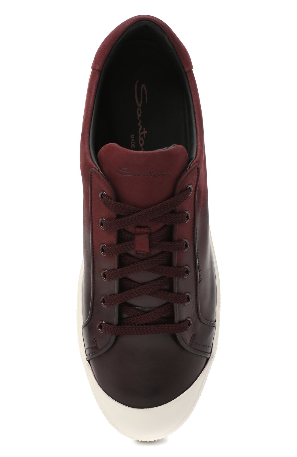 Кожаные кеды SANTONI, арт. MBC021383BARRNKLB66, фото 5