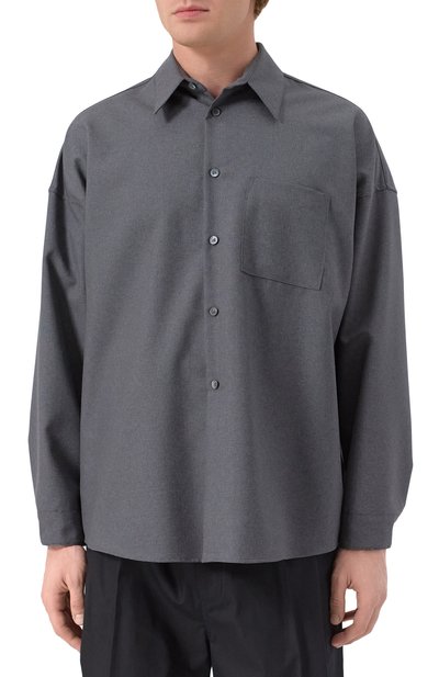 Шерстяная рубашка MARNI, арт. CUMU0061A3/TW839, фото 3