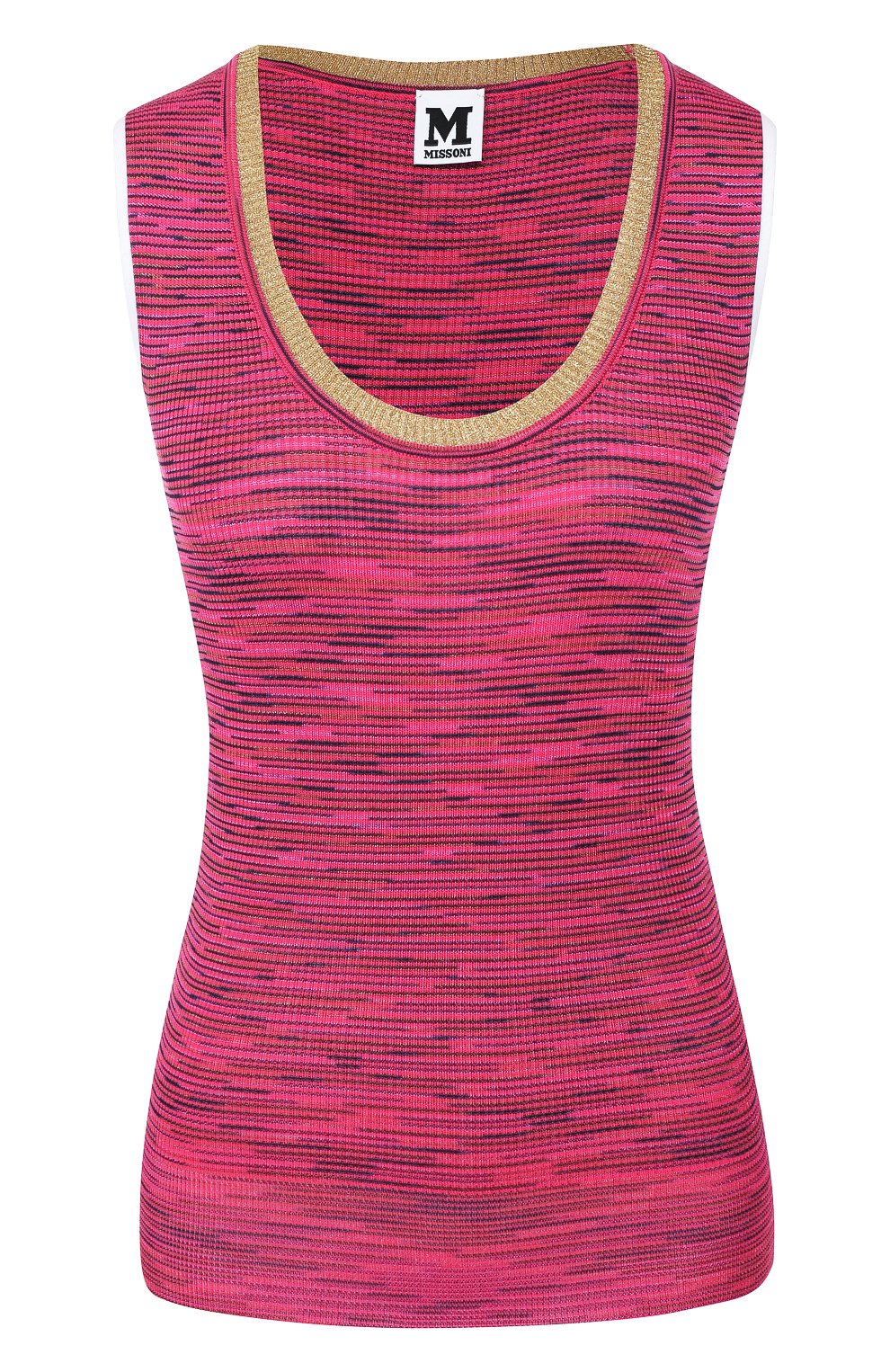 Топ из смеси вискозы и хлопка M MISSONI фуксия цвета по цене 17150 руб., арт. 2DN00001/2K0006, фото 1 Топ из смеси вискозы и хлопка M MISSONI, арт. 2DN00001/2K0006, фото 1