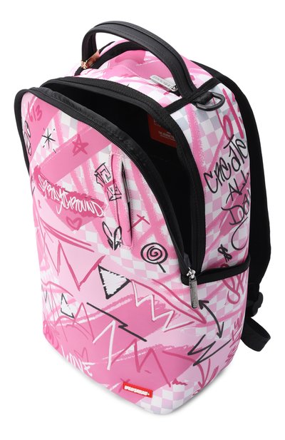 Рюкзак pink smoke check SPRAYGROUND розового цвета по цене 18650 руб., арт. 910B8672NSZ/PINK SM0KE CHECK DLXSV BACKPACK, фото 3 Рюкзак pink smoke check SPRAYGROUND, арт. 910B8672NSZ/PINK SM0KE CHECK DLXSV BACKPACK, фото 3