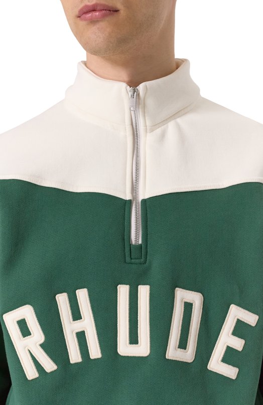 Хлопковый анорак Rhude RHSS25SW01012 Зелёный  RHSS25SW01012 Фото 5