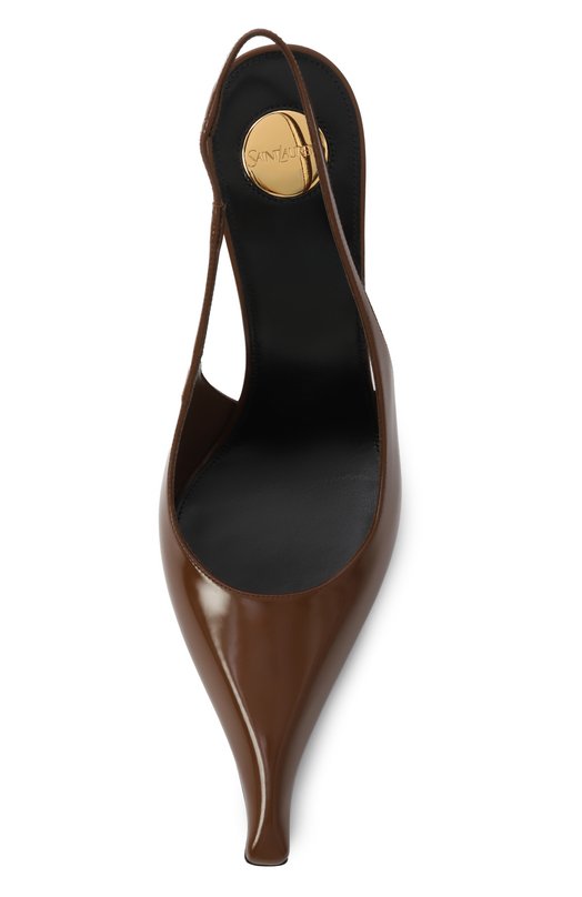 Кожаные туфли Miller 110 Saint Laurent 825104/AADAA Коричневый  825104/AADAA Фото 6